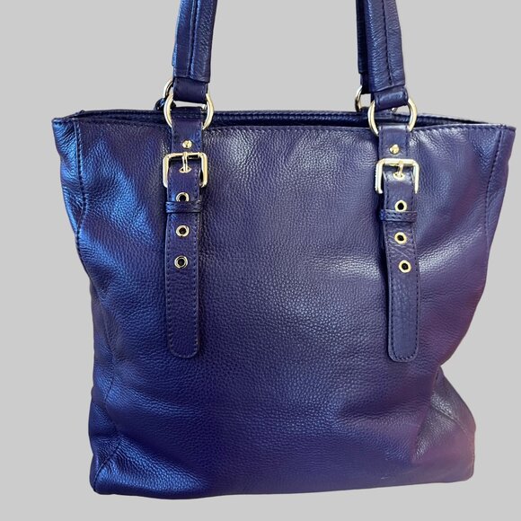 Michael Kors purple leather tote, NEW WITH TAGS! - Picture 2 of 6